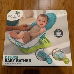 Deluxe Baby Bather - Blue and Green